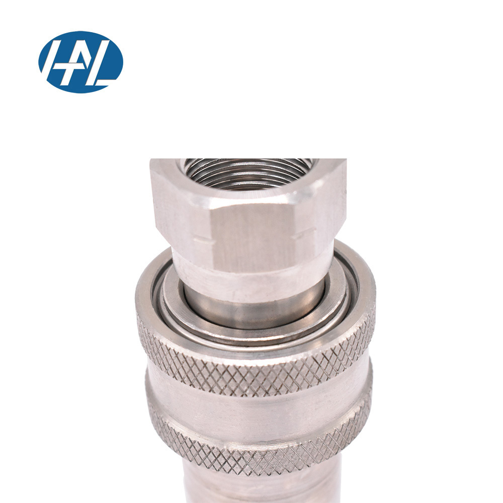 China 304 Stainless Steel Hydraulic Quick Coupling Connector with fast connector hydraulic hose quick coupling