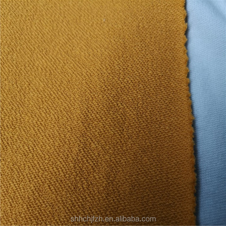 400gsm French Terry  Knit 70% Cotton 30% Polyester Heavy French Terry Fabric