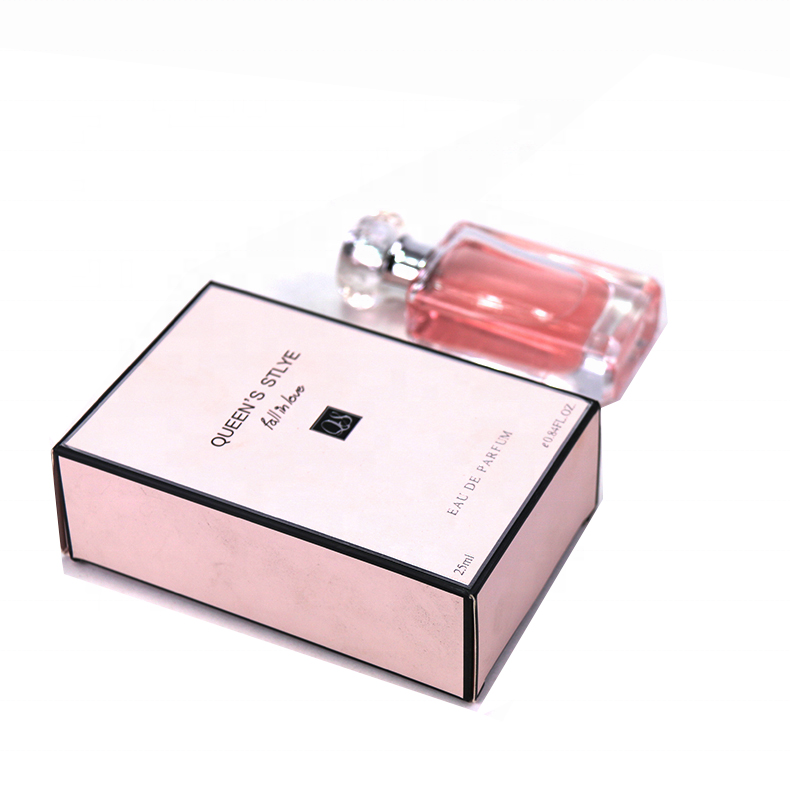 luxury perfume packaging boxes  Custom logo paper pink perfume box packaging empty perfume boxes