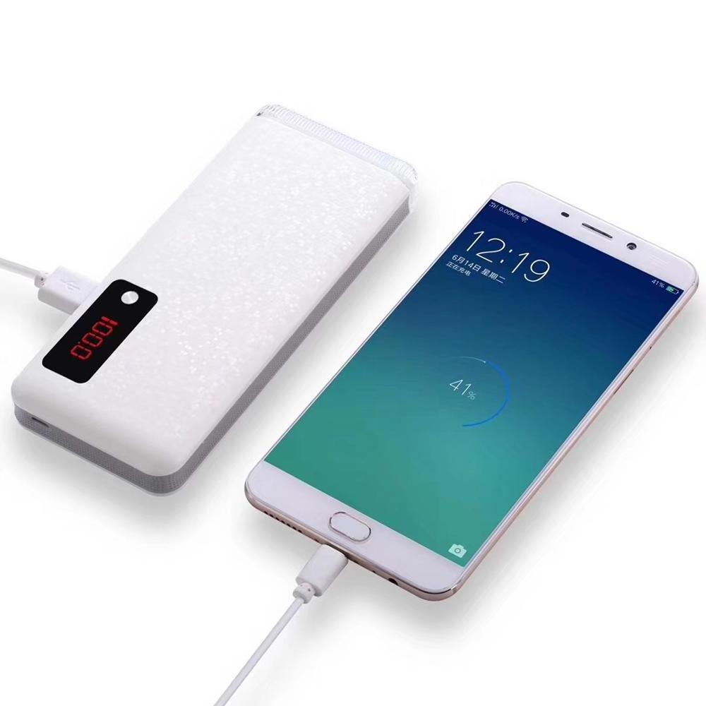 High Capacity Portable OEM Power Bank with Digital Screen Strong Flashlight Power Bank 15000mah