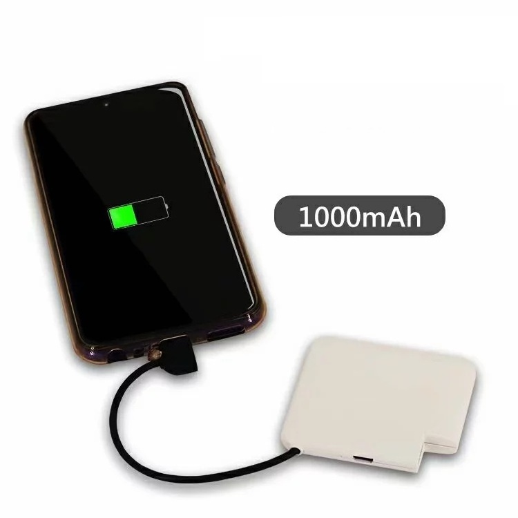 New Mini Power Bank 1000mAh Portable Handbag Power Bank Mobile Charger for Emergency Use