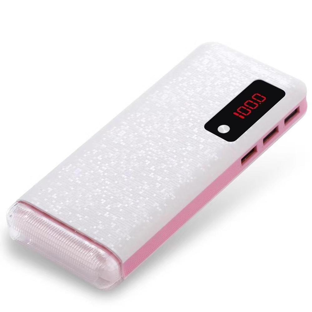 High Capacity Portable OEM Power Bank with Digital Screen Strong Flashlight Power Bank 15000mah