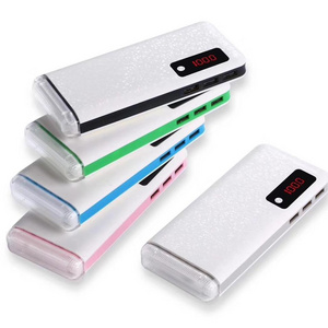 High Capacity Portable OEM Power Bank with Digital Screen Strong Flashlight Power Bank 15000mah