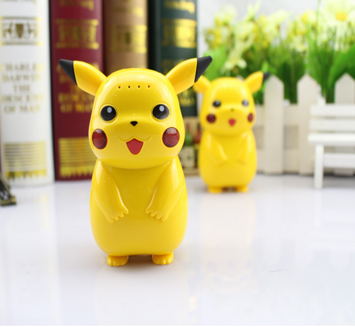 Smart Cartoon Pikachu Power Banks with Voice and Light 10000mah Factory Direct Sale Power Bank