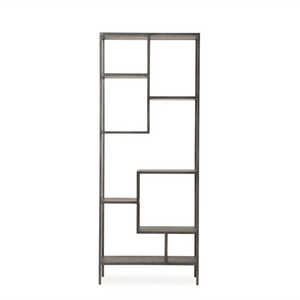 2023 Office Living Room Metal Open Display Metal Rack Shelf Bookshelf Bookcase