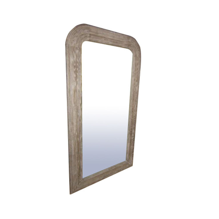 Customized Modern Large Wall Mirrors Antique Rectangular Oak Wooden Framed Dressing Floor Full Length Mirror