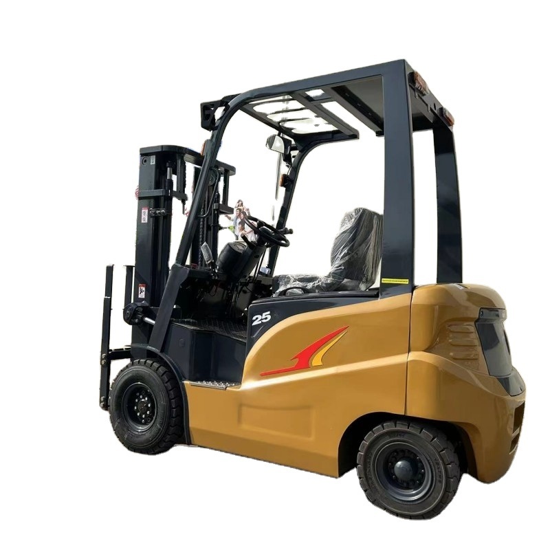 forklift with CASCADE attachment slip sheets food and beverage construction electric forklift 2.5t with push pull