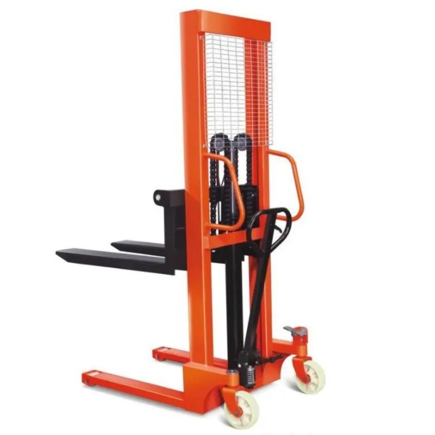 Stacker Supplier Long Reach Manual Stacker Manual Forklift Of 1000 Kg Pile Turner And Press Roadway Semi Automatic