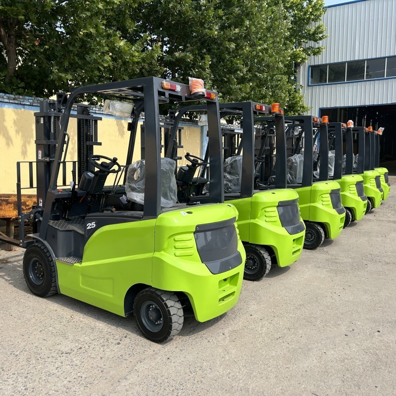 forklift with CASCADE attachment slip sheets food and beverage construction electric forklift 2.5t with push pull