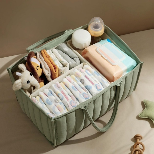 Soft Washable Baby Diaper Caddy Organizer Mummy Bag material Safe Price Wholesale Design Baby Diaper Caddy Organizer