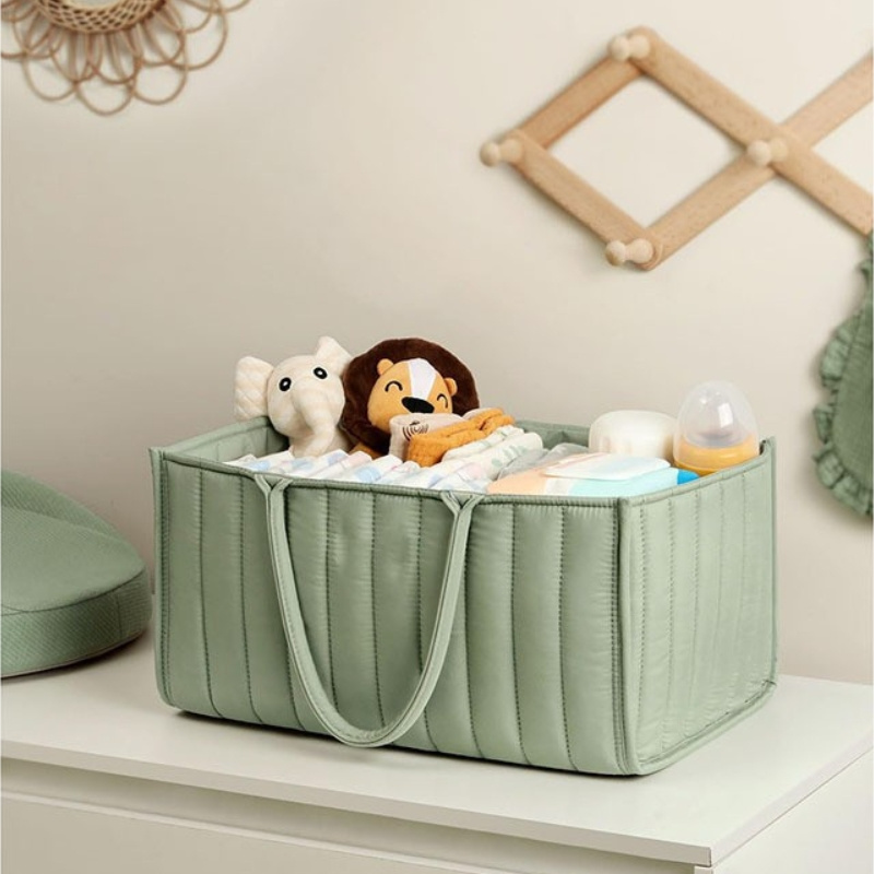 Soft Washable Baby Diaper Caddy Organizer Mummy Bag material Safe Price Wholesale Design Baby Diaper Caddy Organizer