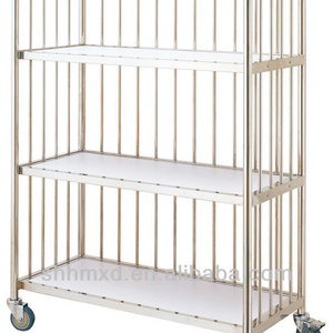 stainless steel laundry trolley