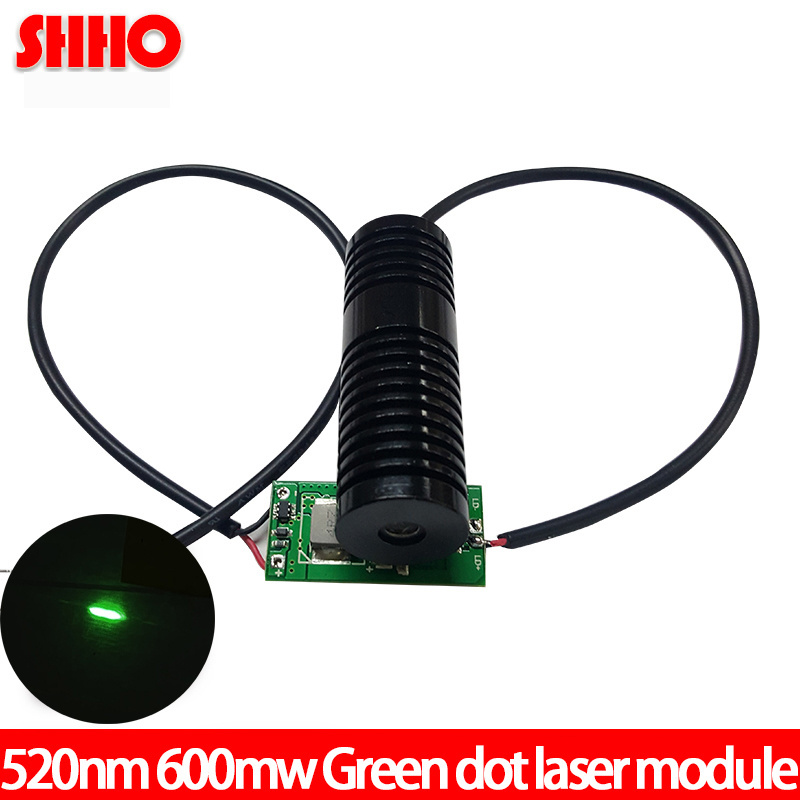 Performance stability high power 520nm 600mw green dot laser module laser head positioning laser manufacturer