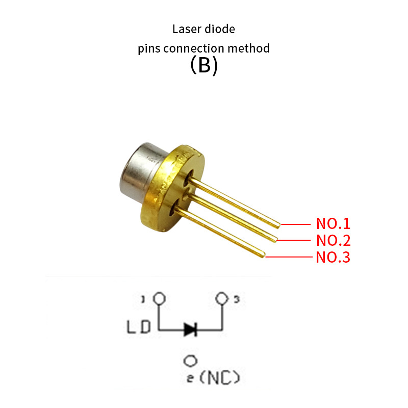 Blue light laser semiconductor TO18/diameter 5.6mm 405nm 350mw blue violet laser diode 3D printing laser emitter head