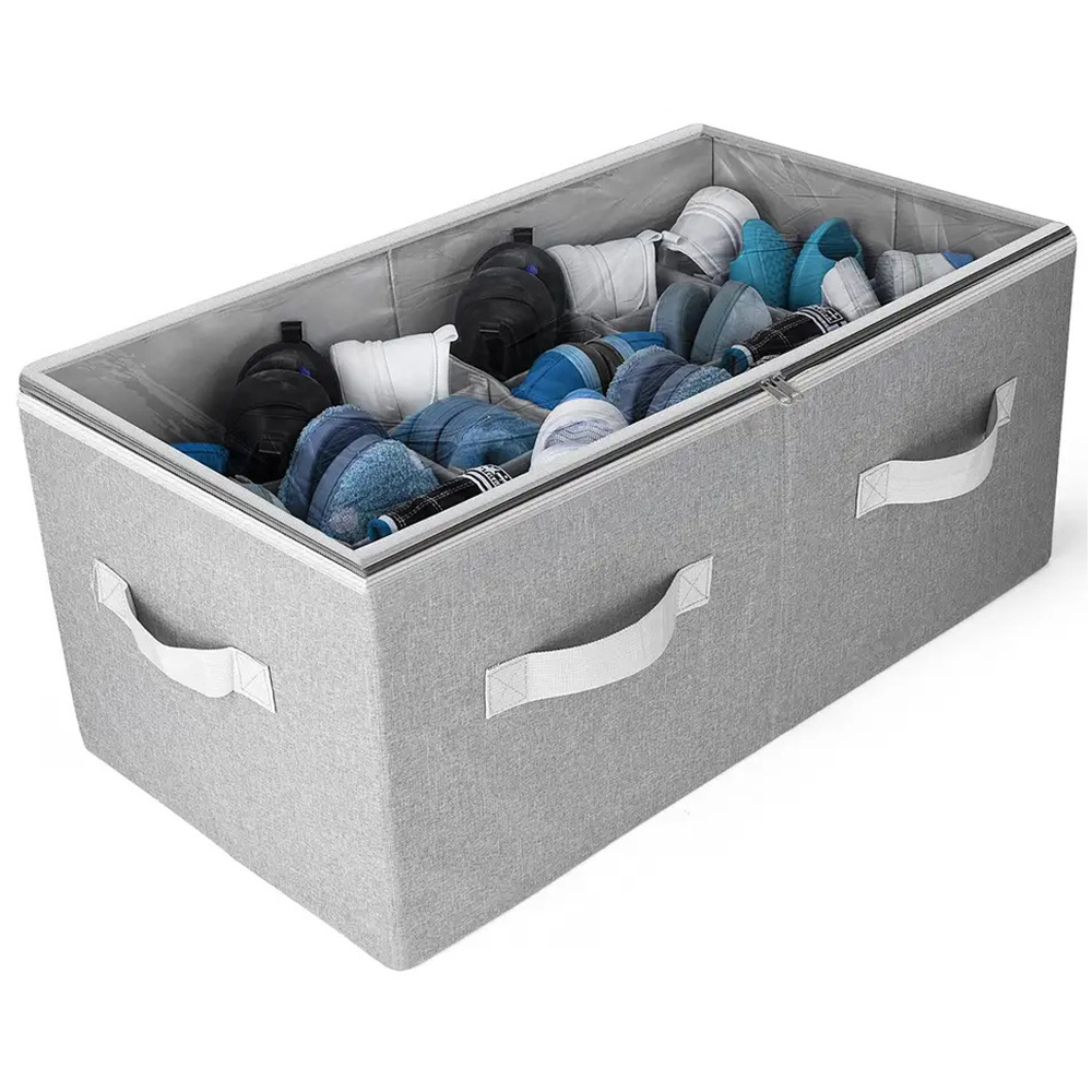 OEM China Wholesale Organizer Shoe Storage Box Non Woven Foldable Storage Box Fabric Cube Storage