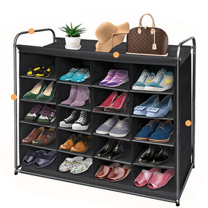 Simple Fabric Shoes Storage Rack with Multi Layers