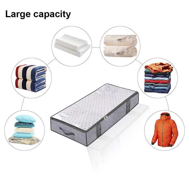 easy home organizer under the bed blanket storage bag for clothes cube fabric blanket storage box drawers