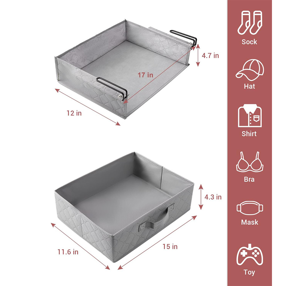 Closet Organizers and Storage Closet Underwear Drawer Organizer Under Shelf Pullout Drawer Hanging Closet Drawers