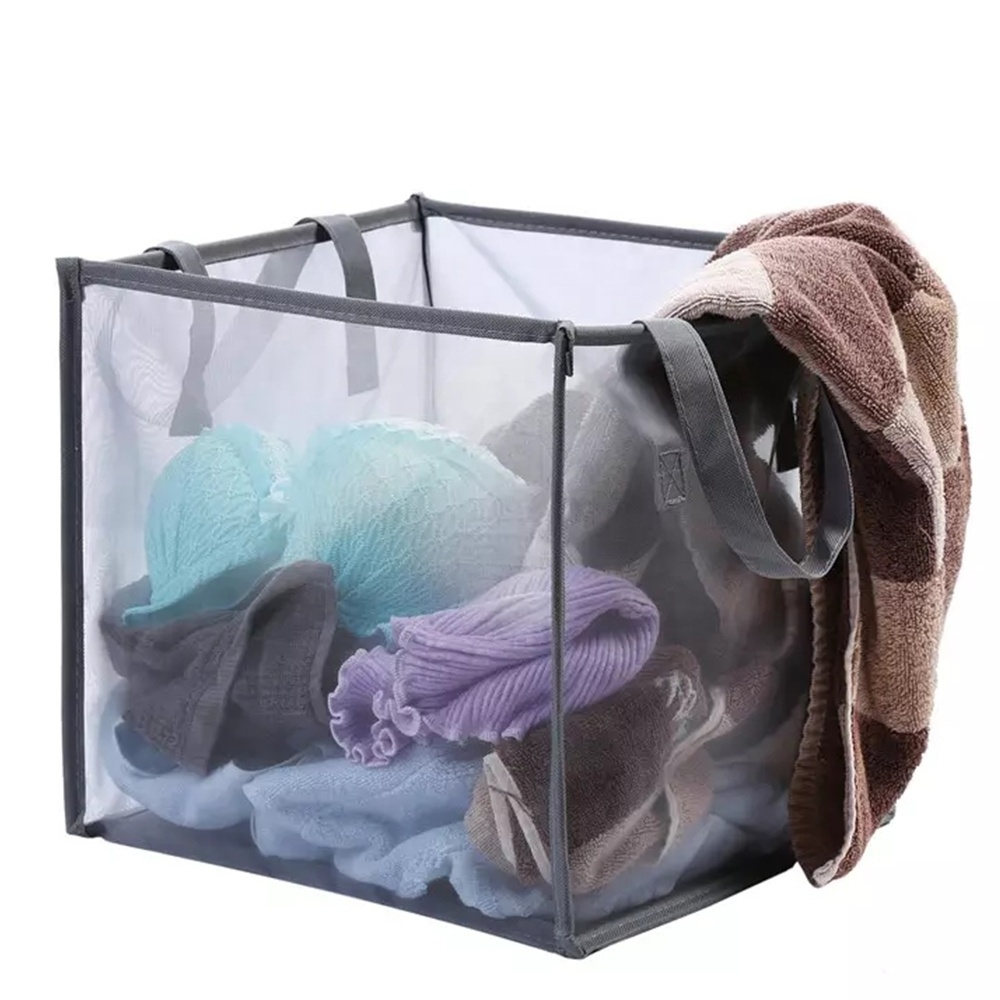 Hot Selling Black Foldable Single-layer Laundry Hamper Bag Baby Laundry Basket for Storage