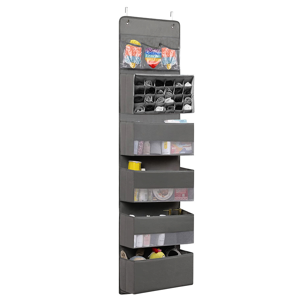 New Arrival Hanging Closet Organizer Shelves Custom 6 Shelf Closet Storage with socks storage