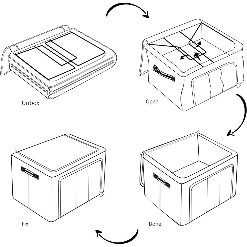 Wardrobe Smart Space Storage Box Storage Organizers For Clothing