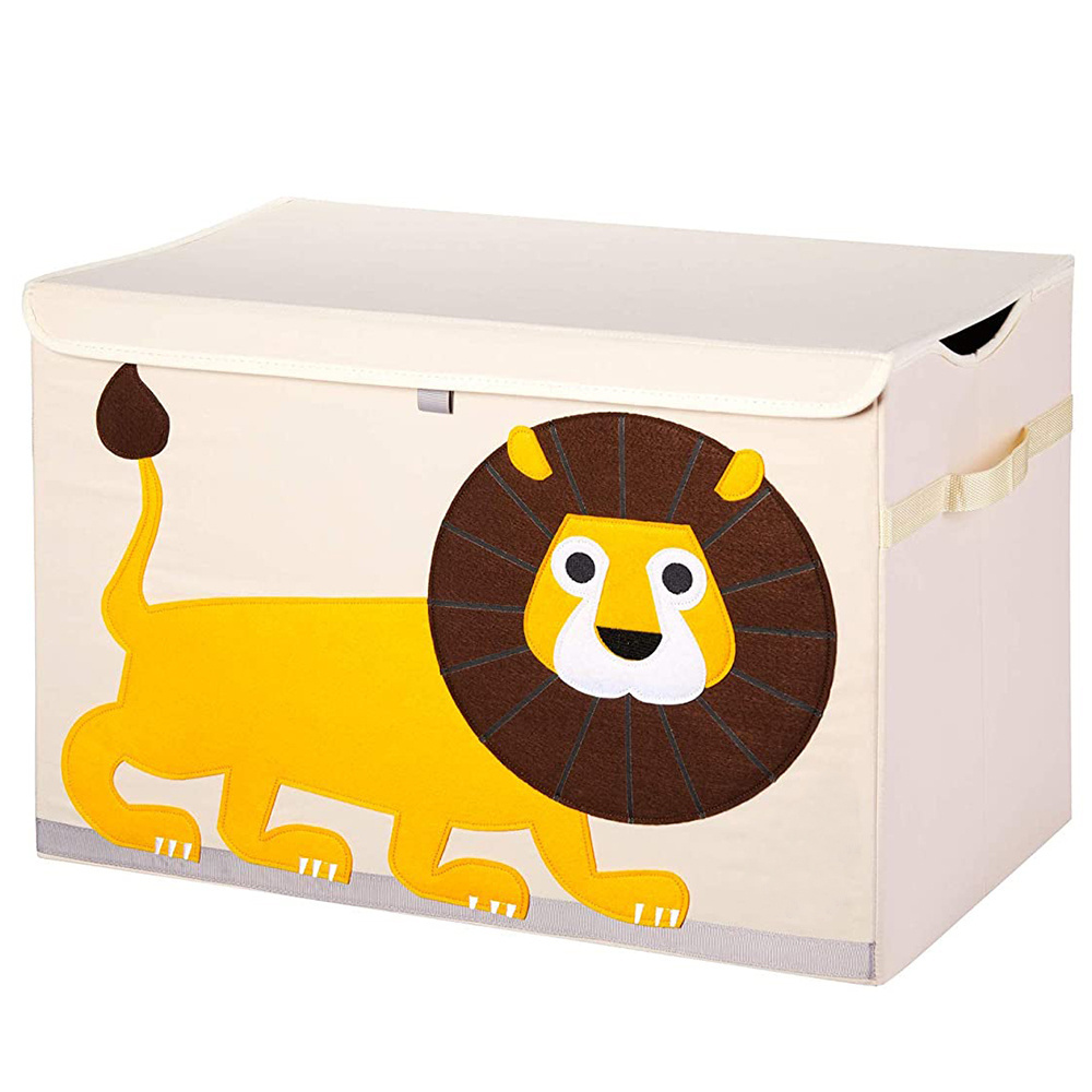 Large Foldable Fabric Storage Toys Box Non Woven Cute Kids Toys Storage Box Toy Organizer