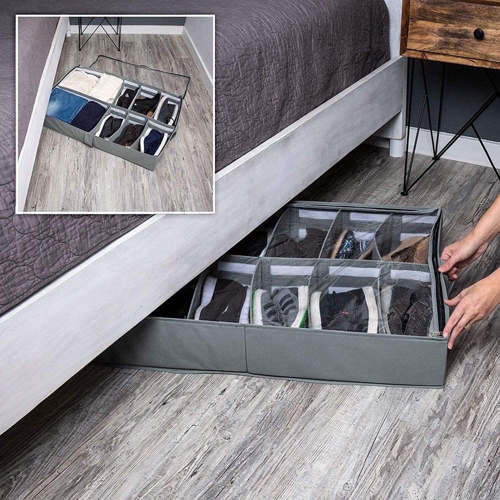 Underbed Storage Solution 12 Cells Storage Bag Under The Bed Shoe Storage Organizer