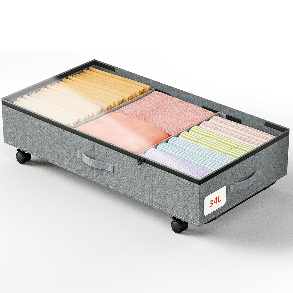 Durable Oxford Under Bed Storage Containers with Wheels