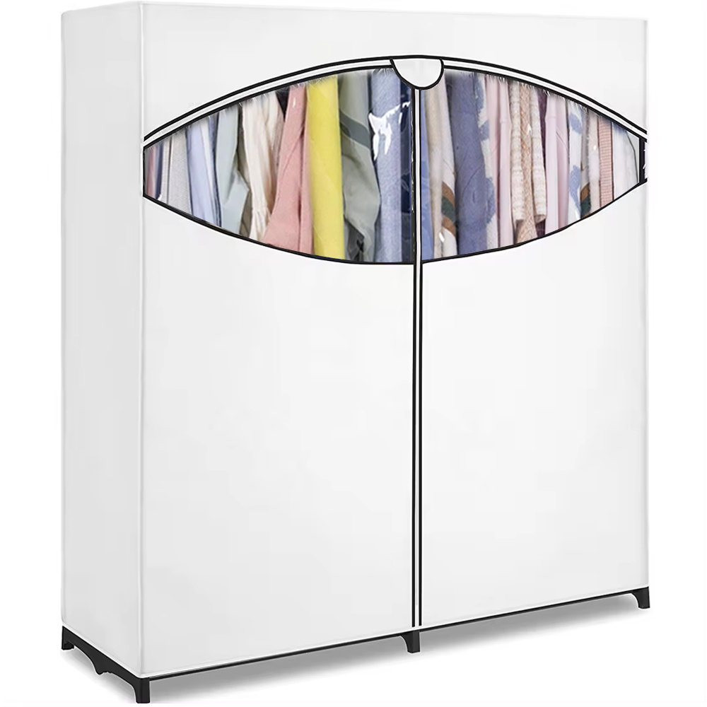 Custom Assembled Portable Closet Lightweight Folding Fabric Clothing Storage Closet Shelves