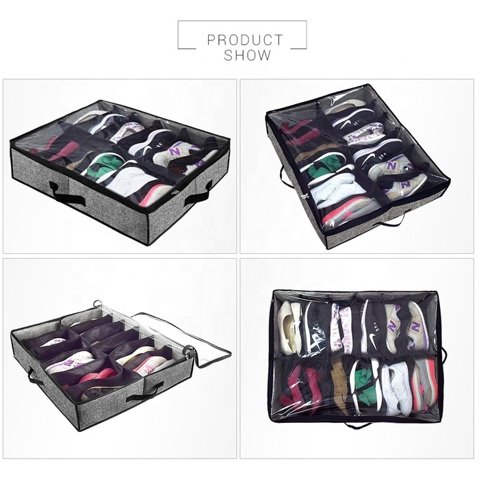 Underbed Storage Solution 12 Cells Storage Bag Under The Bed Shoe Storage Organizer