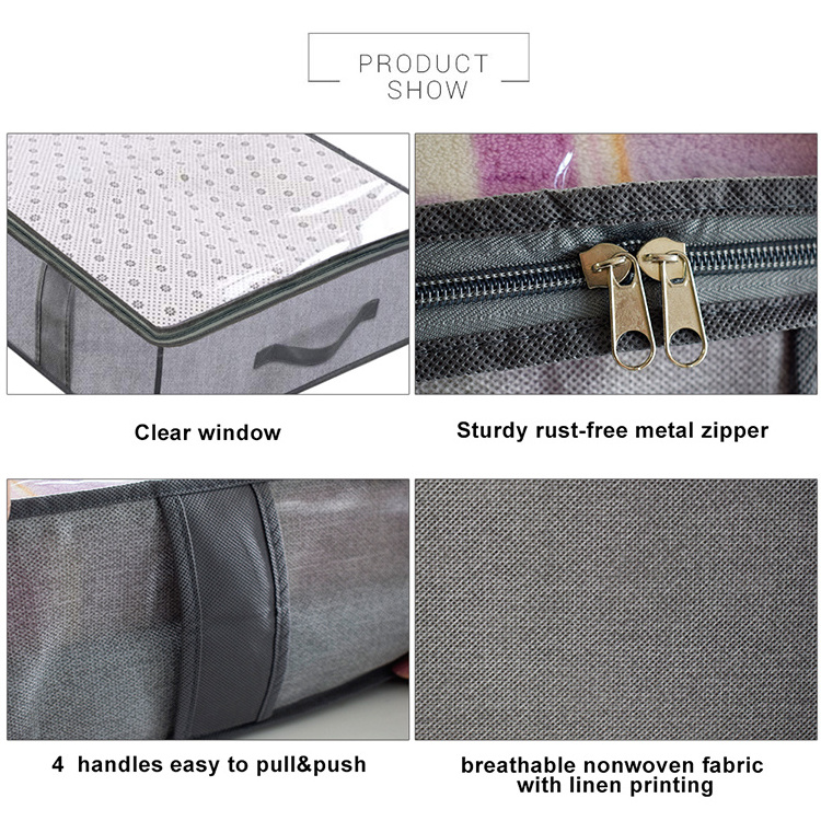 easy home organizer under the bed blanket storage bag for clothes cube fabric blanket storage box drawers