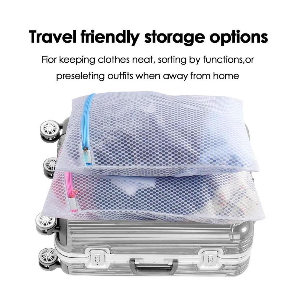 Durable Clothes Net mesh Wash Bag Laundry Bags For Washing Machine Underwear Socks Bras ShoesWashable Protect bags with Zipper