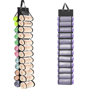 24 Roll Yoga Legging Storage Organizer Hanging Storage Bag Clothes T-Shirt Towel Underwear Closets Roll Holder