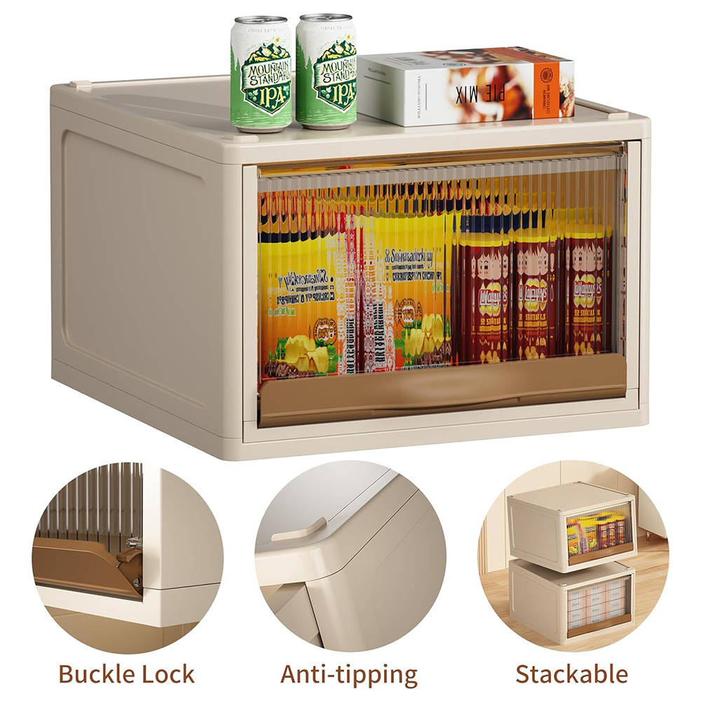 Stackable Closet Plastic Storage Box With Drawers