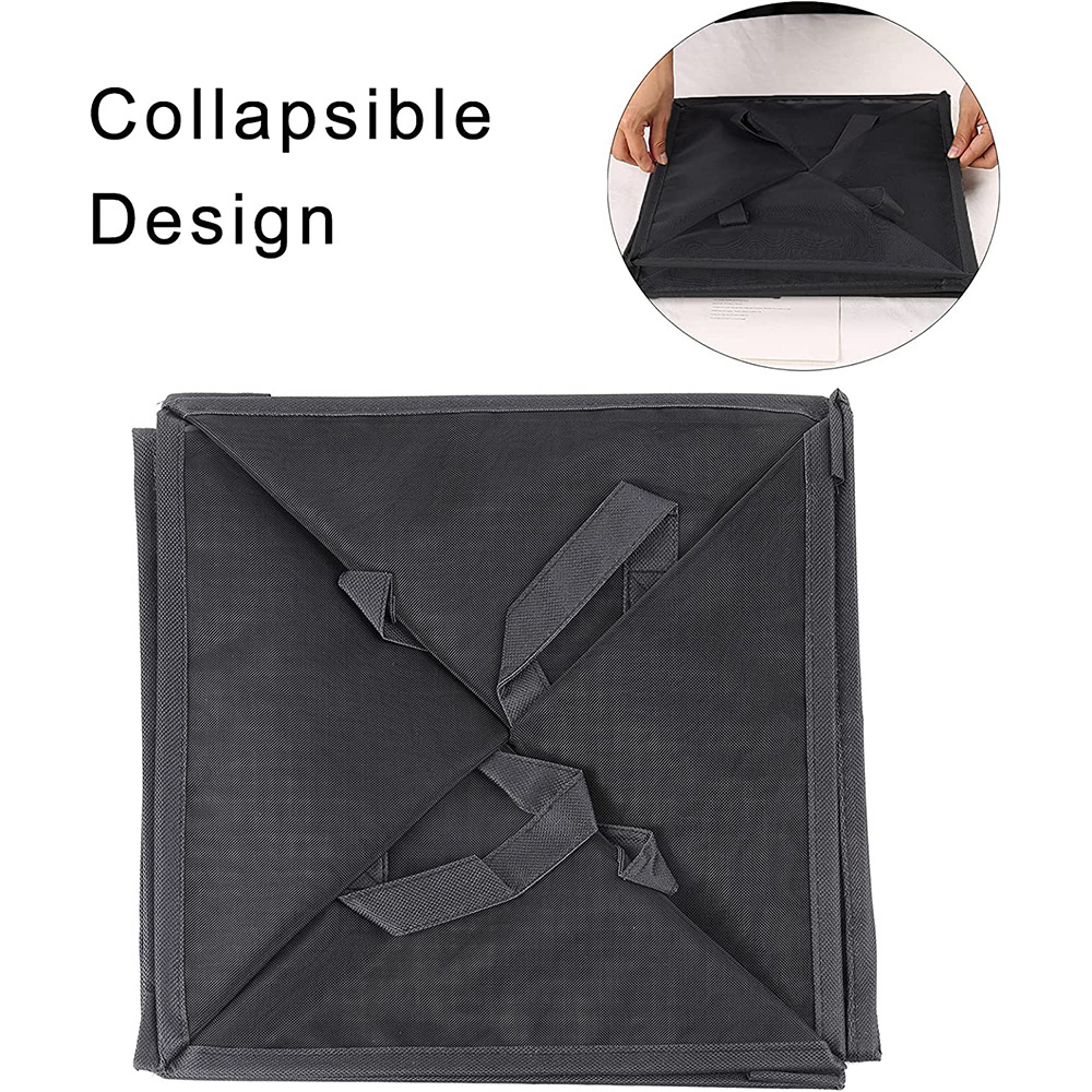 Hot Selling Black Foldable Single-layer Laundry Hamper Bag Baby Laundry Basket for Storage