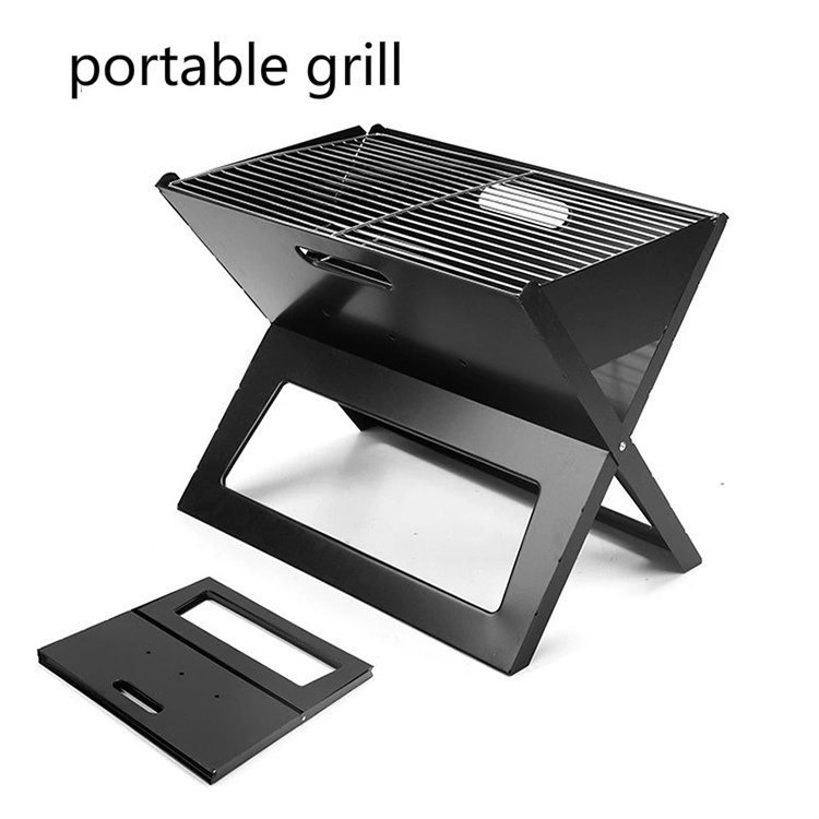 Portable Barbecue Grill Foldable BBQ Grill Outdoor Charcoal BBQ Grill Camping Picnic Barbecue Accessories BBQ Tools