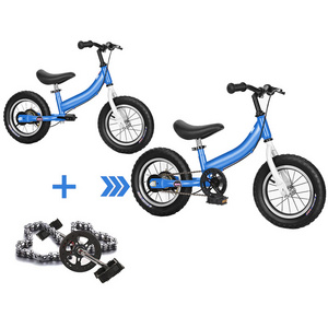 china 12/14/16 inch 2 in 1 balance bike  bicycle kids bike children children bicycles with flash training wheels