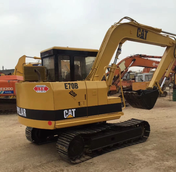 Original caterpillar E70B Crawler Excavator Cat E70B Used Hydraulic Excavators 7 TON Second hand Digger for sale