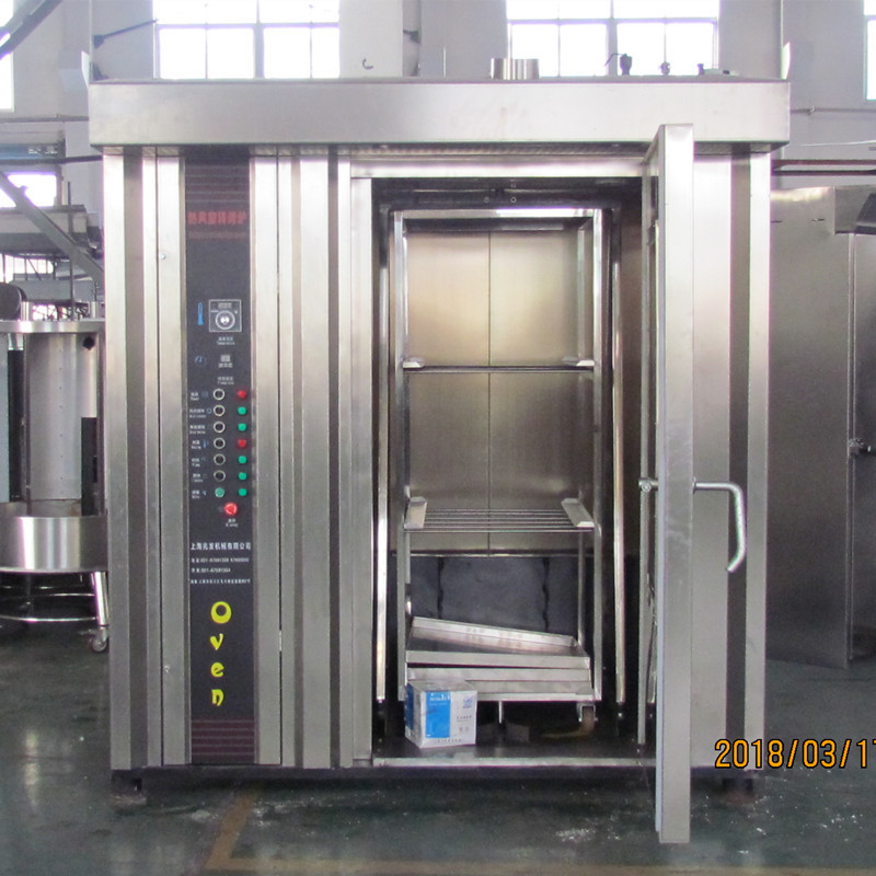 64 Trays 32 Tray Rotary Oven Price Big Rotating Chamber Bakery Rotary Rack Oven For Sale