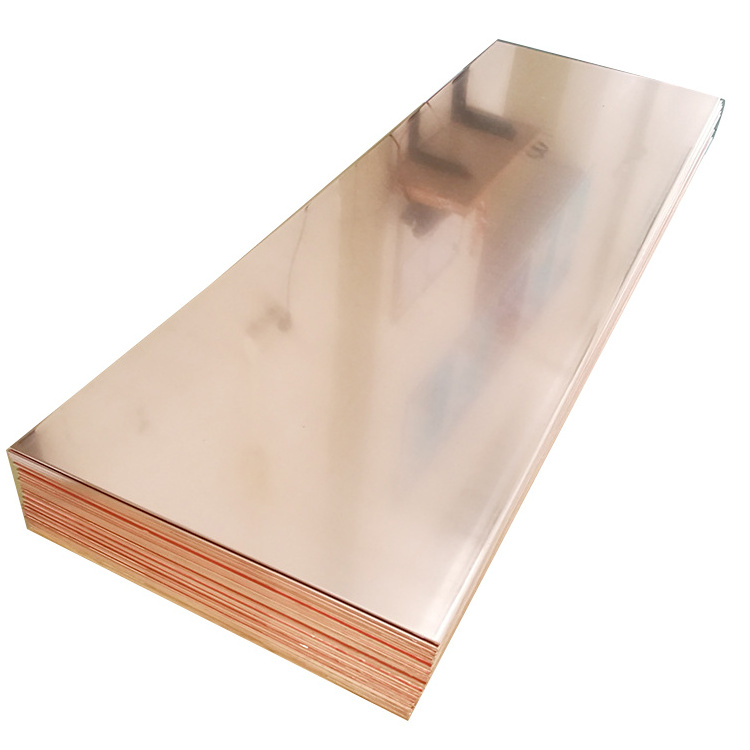 Red 99.9% Pure Copper Plate CZ108 / C2720/ C33530/C10100/C12200 3mm 4mm Thickness 4X8 Copper Sheet Price