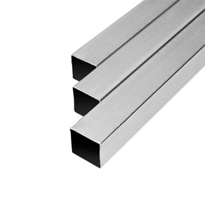 SUS304 304L 316 310S 316L Stainless Steel Square/Rectangular Hollow Steel Tube 3mm 6mm Thin Stainless Steel Tube/Pipe