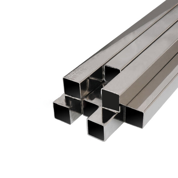 SUS304 304L 316 310S 316L Stainless Steel Square/Rectangular Hollow Steel Tube 3mm 6mm Thin Stainless Steel Tube/Pipe