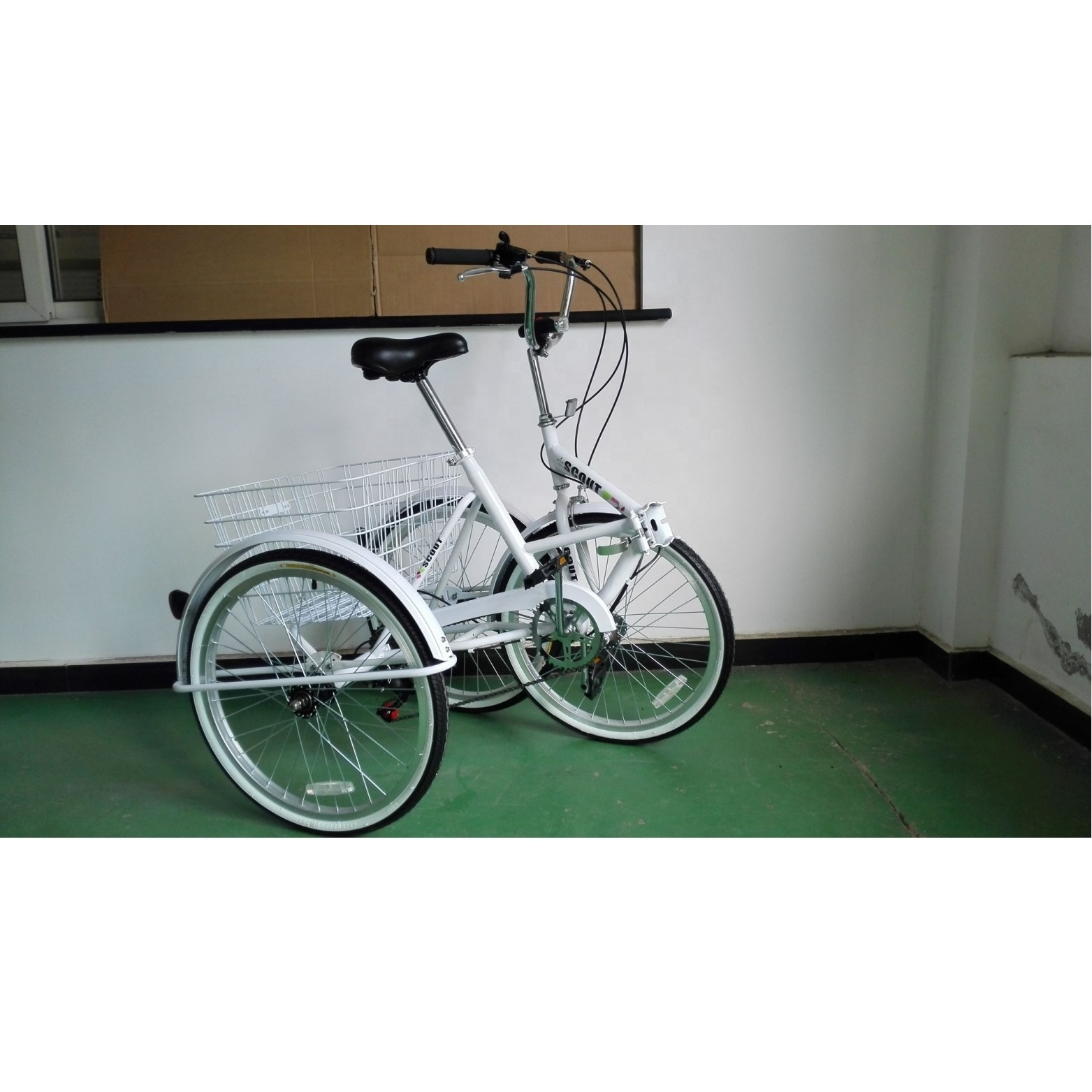 SH-FT015 20 inch Folding Three Wheeler Tricycle Pedicab Rickshaw