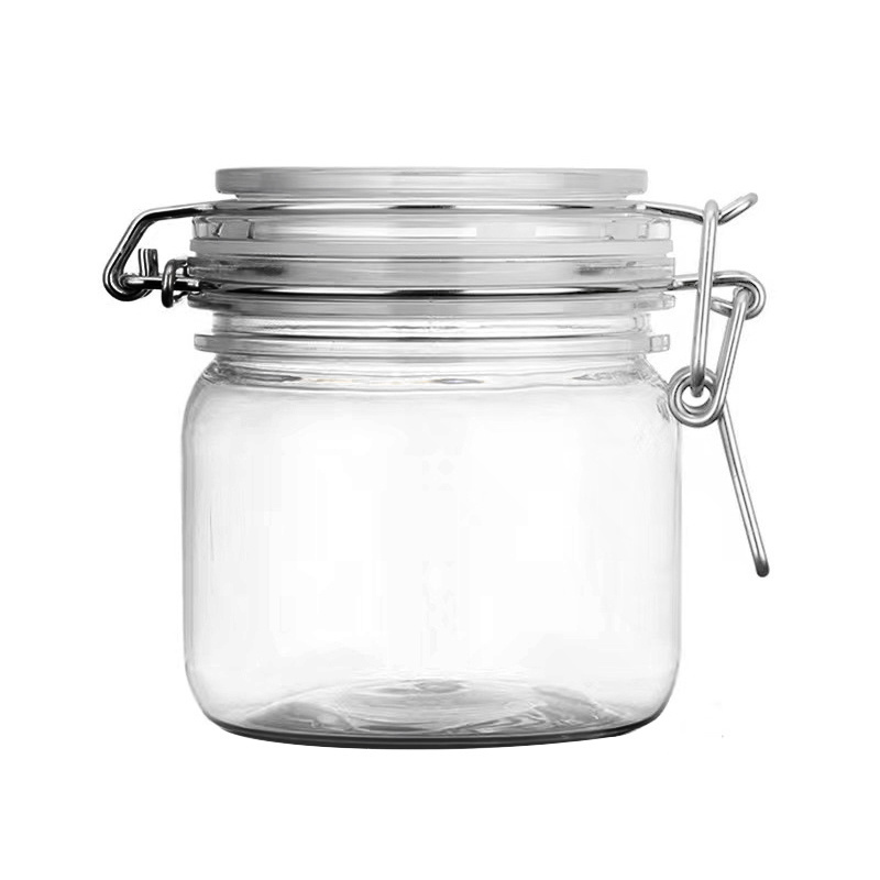 Storage Jar 100-300ml Kitchen Storage Container Wholesale Vacuum Glass Sealed Glass with Airtight Metal 200ml Food Popular