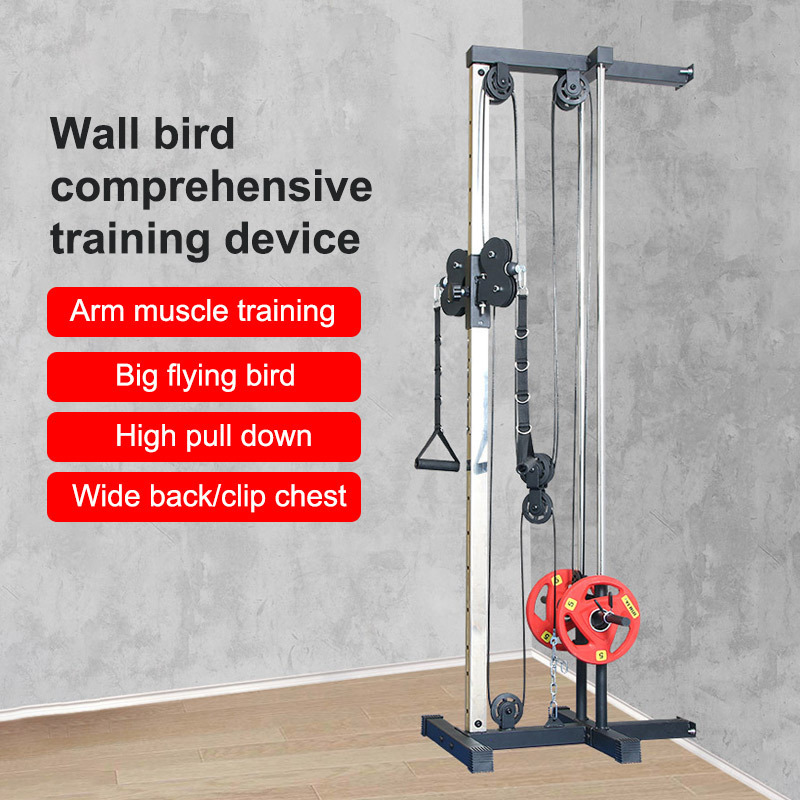 Free Training Positions Designed For Home Gym Equipment Pulley System Machine Cable Crossover Machine Lat Pulldown Machine