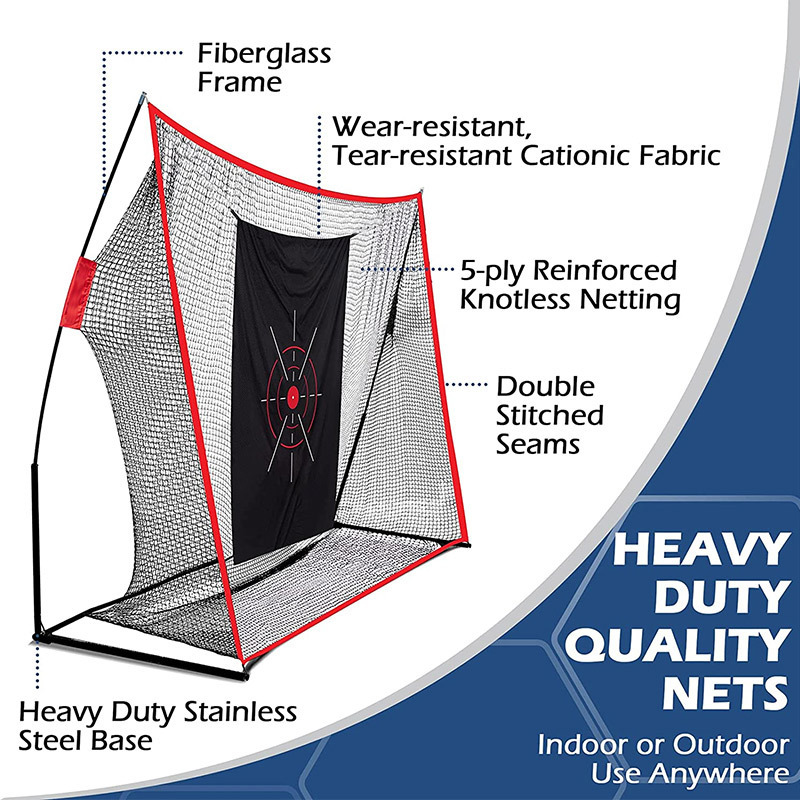 Golf Practice Net, Heavy Duty Golf Practice Net with Target Cloth,Carry Bag For Indoor And Outdoor Use