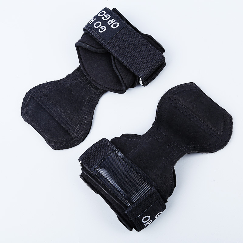 Cowhide Gym Wrist Palm Prodector Hand Brace Guards Wraps Wrist Support For Weightlifting Hand Grips