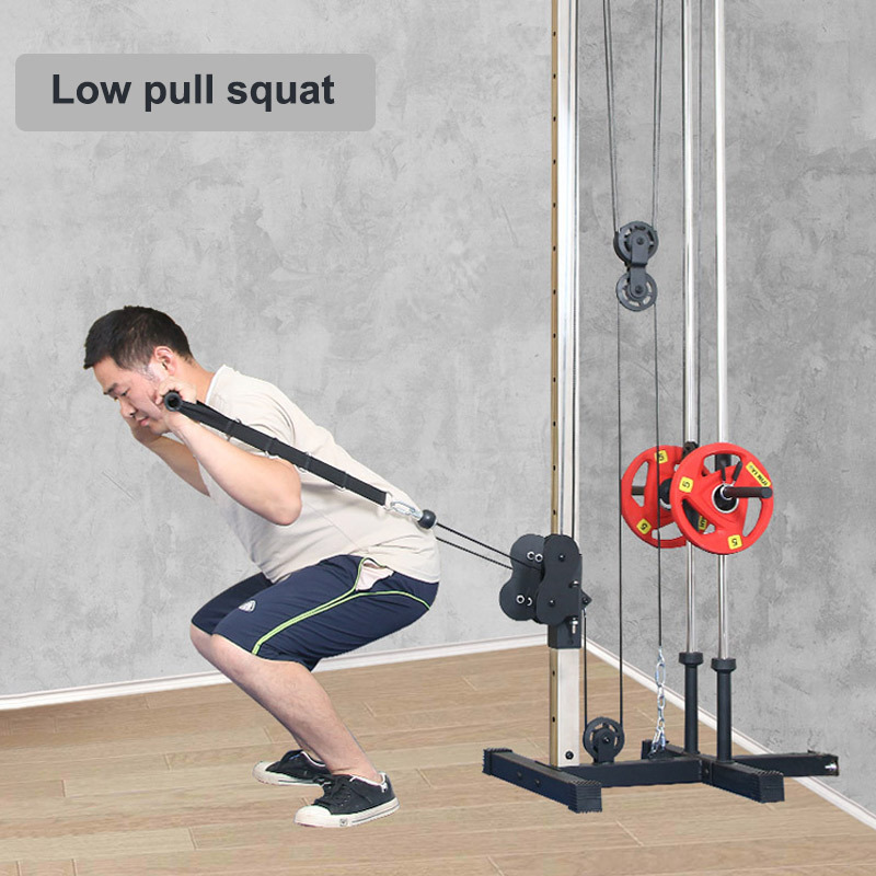 Free Training Positions Designed For Home Gym Equipment Pulley System Machine Cable Crossover Machine Lat Pulldown Machine