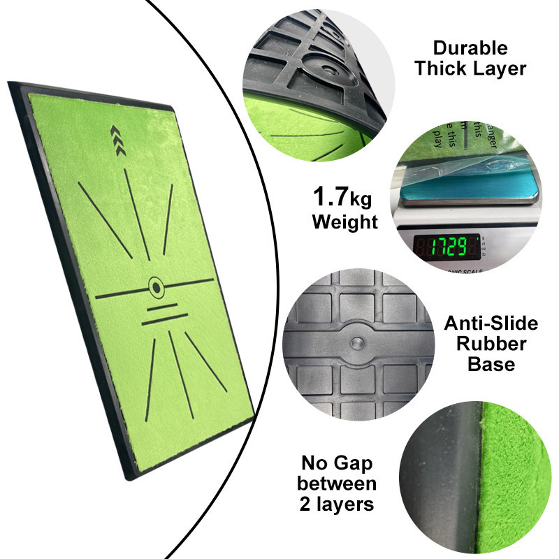 Analysis Swing Path and Correct Hitting Posture Golf Practice Mat, Golf Training Aid