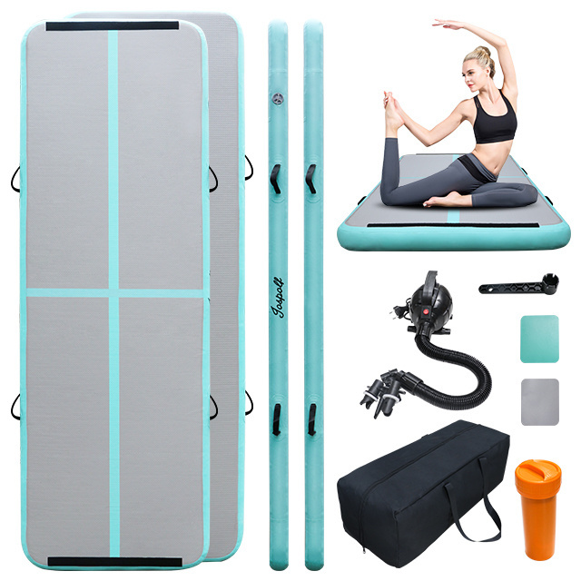 High quality Eco Friendly Inflatable Gymnastics Mat Yoga Tumbling Mat Gym Home Floor GYM Inflatable Air Track air mat